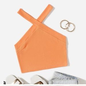 ❤️‍🔥$6 CLEARANCE❤️‍🔥 NWT Shein | Crisscross crop halter top